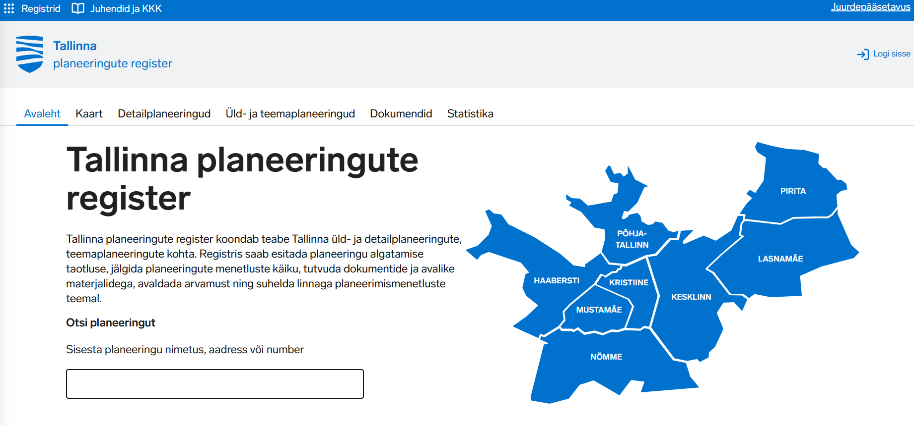 Tallinna planeeringute register